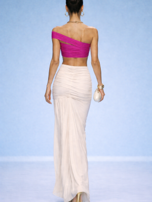 SS26-5003B FALDA DRAPÉ